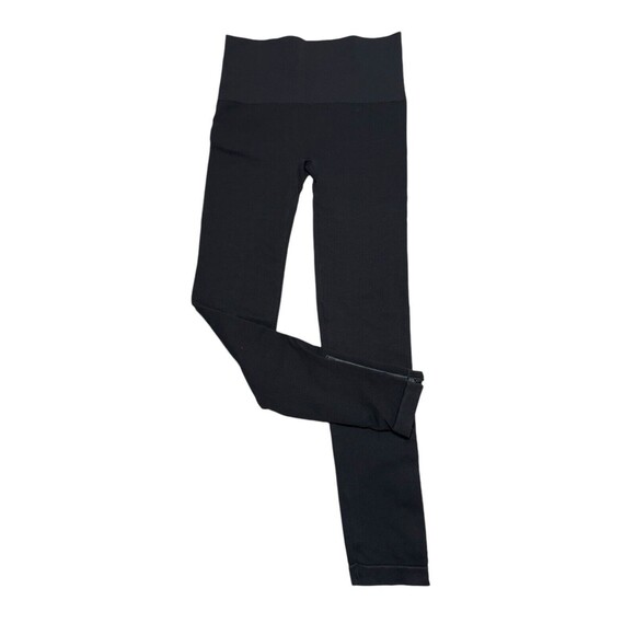 SPANX Black Look at Me Seamless Side Zip Leggings Women's Size Large - Picture 1 of 9